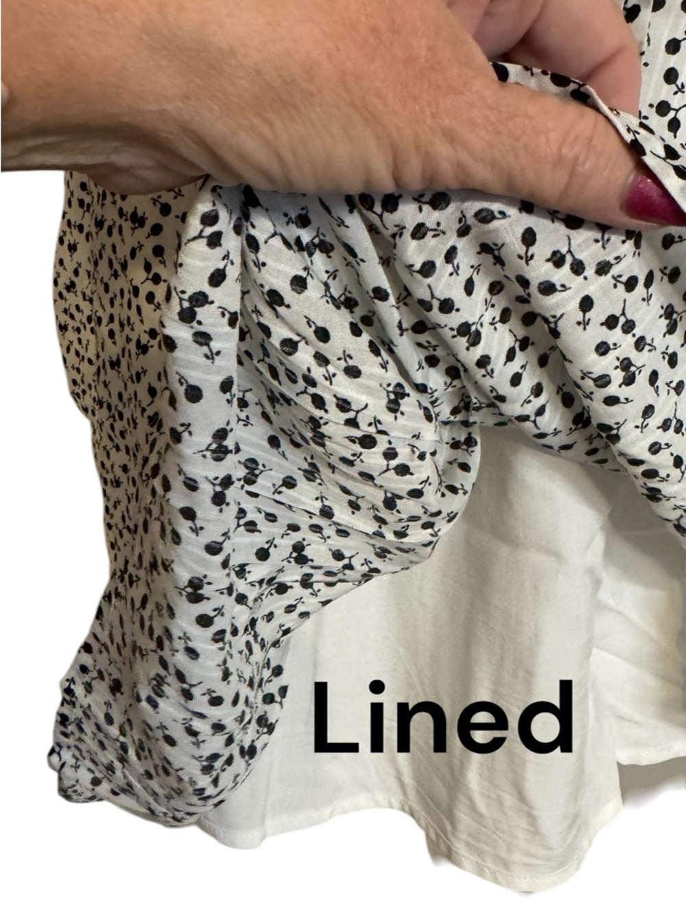 NWT ANN TAYLOR LOFT White/Black Dot Print Sleeveless Top SMALL    #11 - Picture 4 of 8